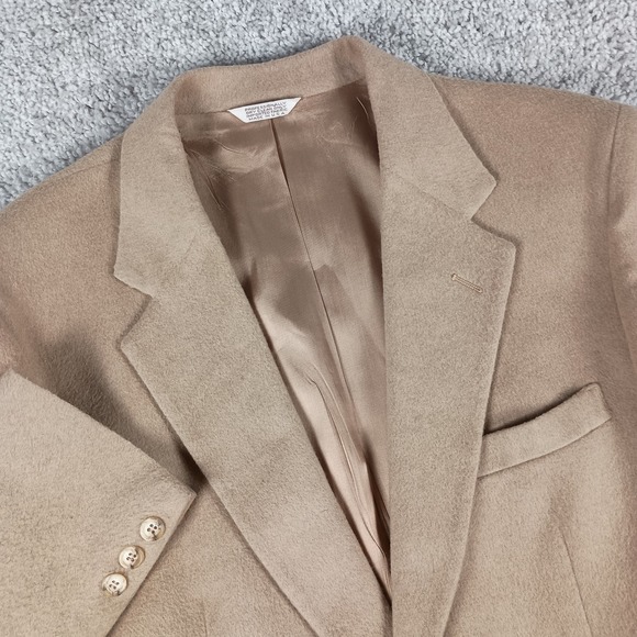 Christian Hayes Other - Vintage Christian Hayes 42L Mens Tan Camel Hair 2-Button Blazer Made in USA